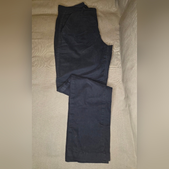 NWOT Gap Girlfriend Twill Stripe Chinos - Navy Blue - Size 6 - Picture 4 of 5